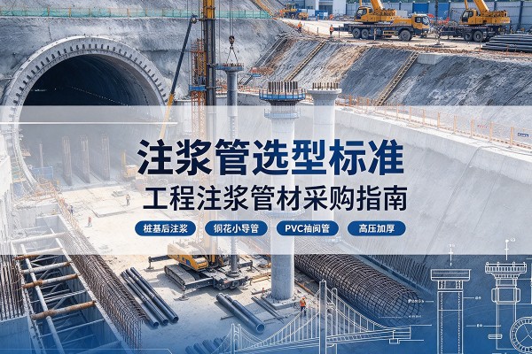 禅城注浆管选型标准