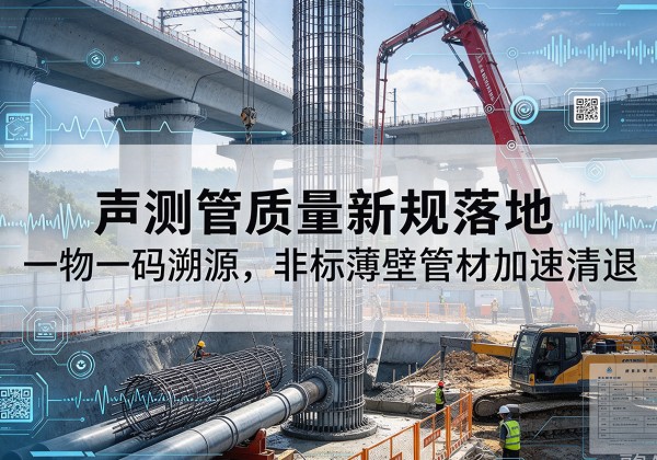 禅城声测管质量新规落地，一物一码溯源，非标薄壁管材加速清退