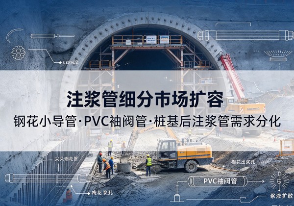禅城注浆管细分市场扩容，隧道钢花小导管、PVC 袖阀管、桩基后注浆管需求分化